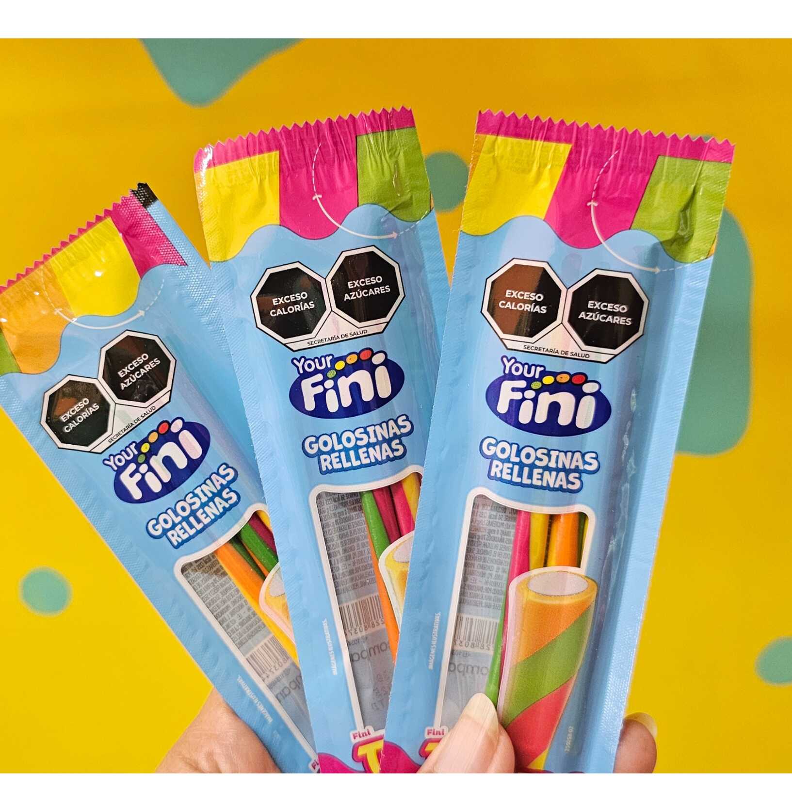 Fini Gomitas Rellenas, Pack de 3 Pzas