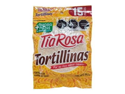 TORTILLINAS TIA ROSA 15 PZA
