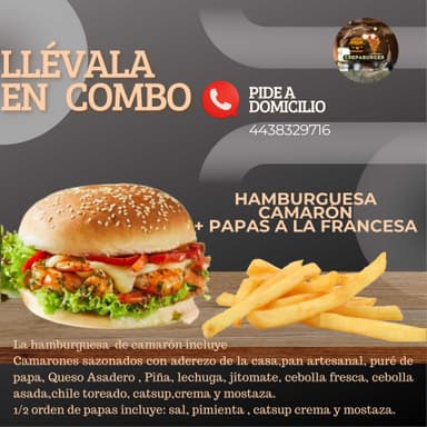 Camarón con Papas
