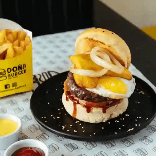 Hamburguesa La Cubana