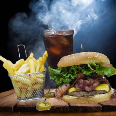 burger tocino en combo