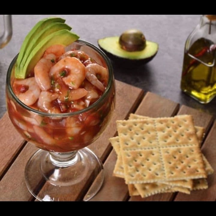Personal ceviche de camarón