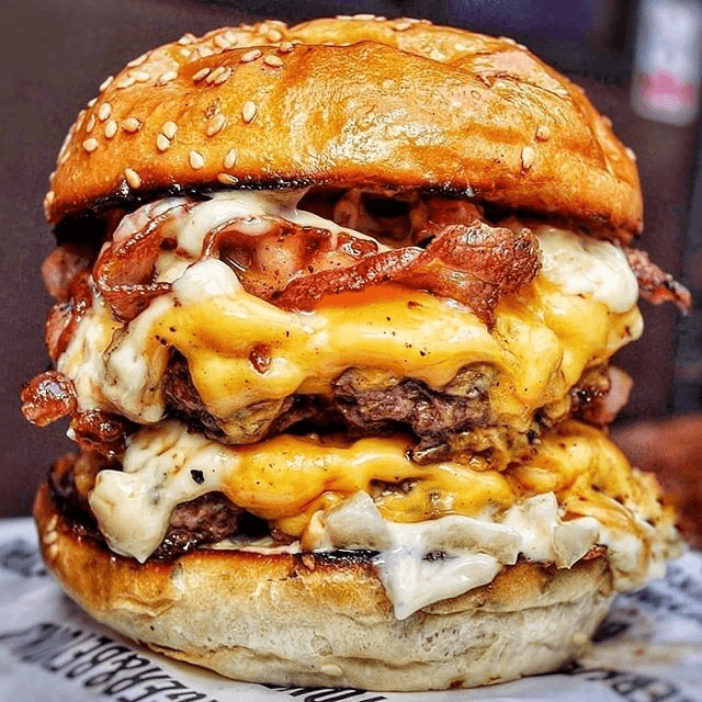 Hamburguesa 3 Quesos