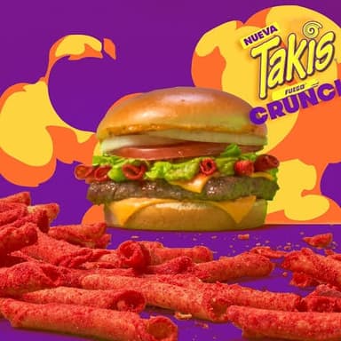 Takis Burguer Fuego😋😋😋😋
