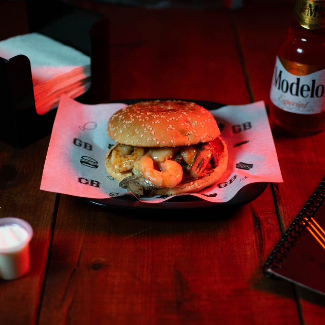 Hamburguesa de Camarón