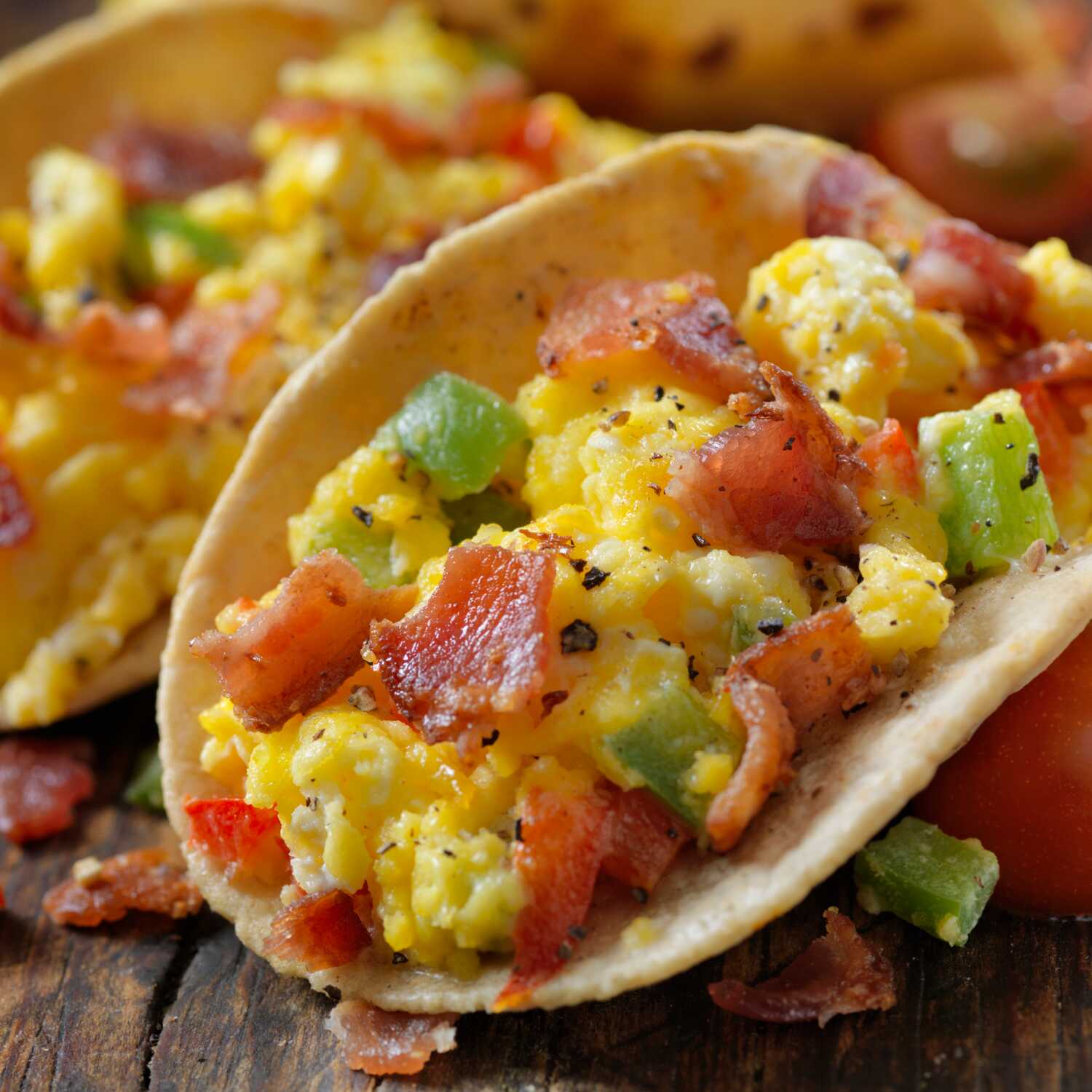 Taco de Huevo en Salsa Verde