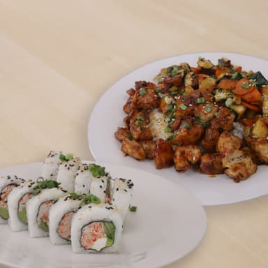 Teriyaki de Pechuga + California Roll