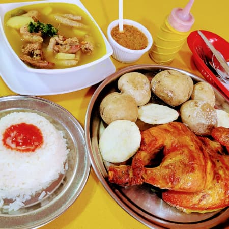 Combo 7 Medio Pollo, Sopa + Gaseosa