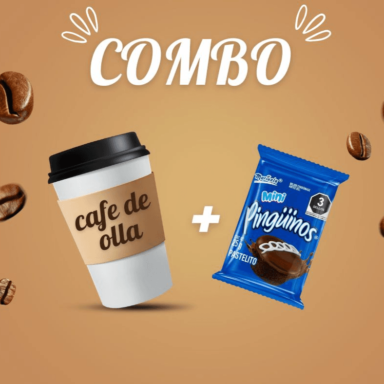 COMBO CAFE MAS PINGUINON MARINELA