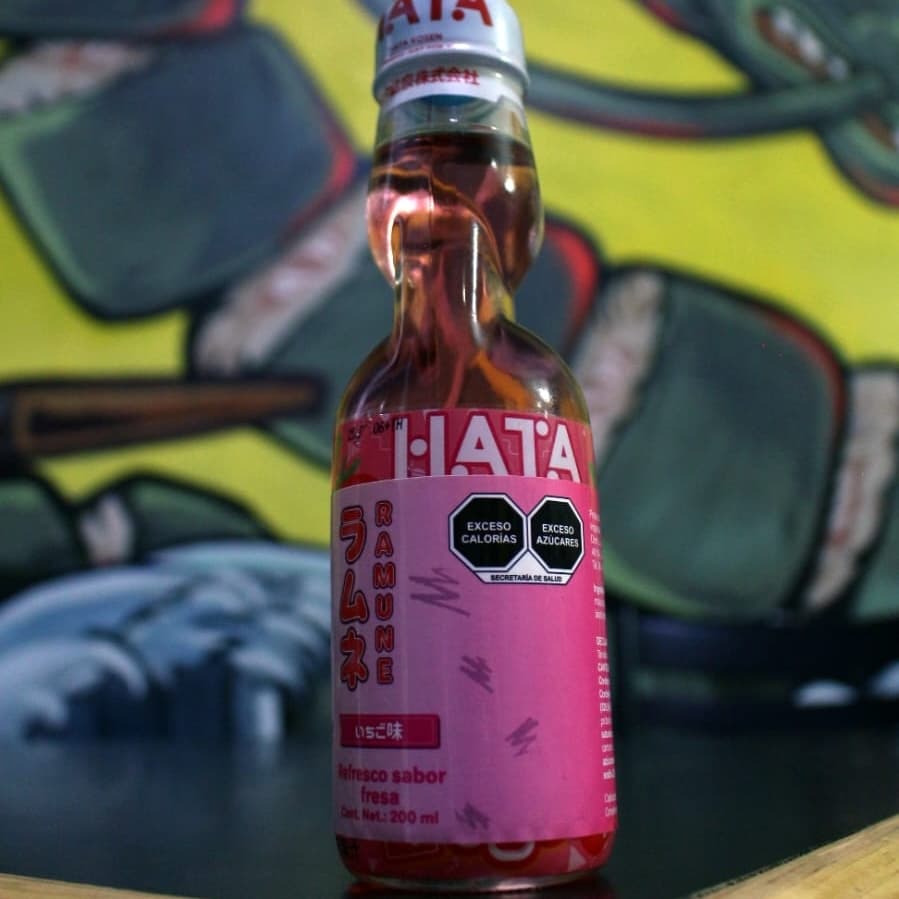 Ramune sabor fresa