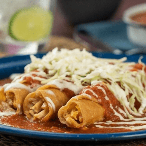Tacos Dorados Enchilados