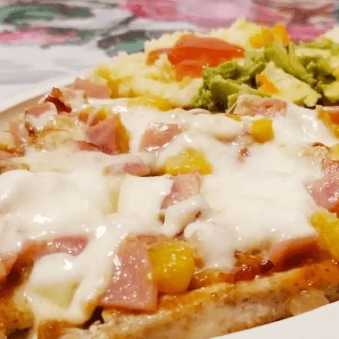 Pechuga Hawaiana. (comida corrida)