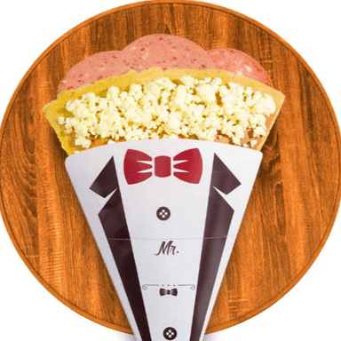 Crepa de Salami con Queso Manchego