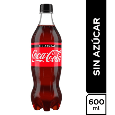 REFRESCO DESECHABLE COCA COLA SIN AZUCAR 600ML