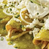 Enchiladas verdes de pollo