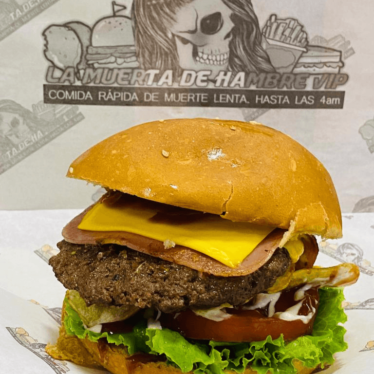 Hamburguesa con Torta de Carne