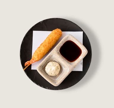 Kushiage de Camarón con Queso