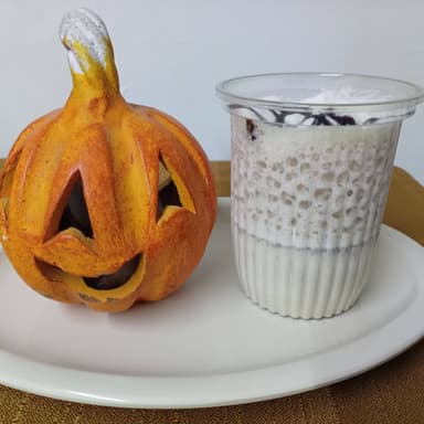 Bubble Latte Pumkin Spice con Brownie