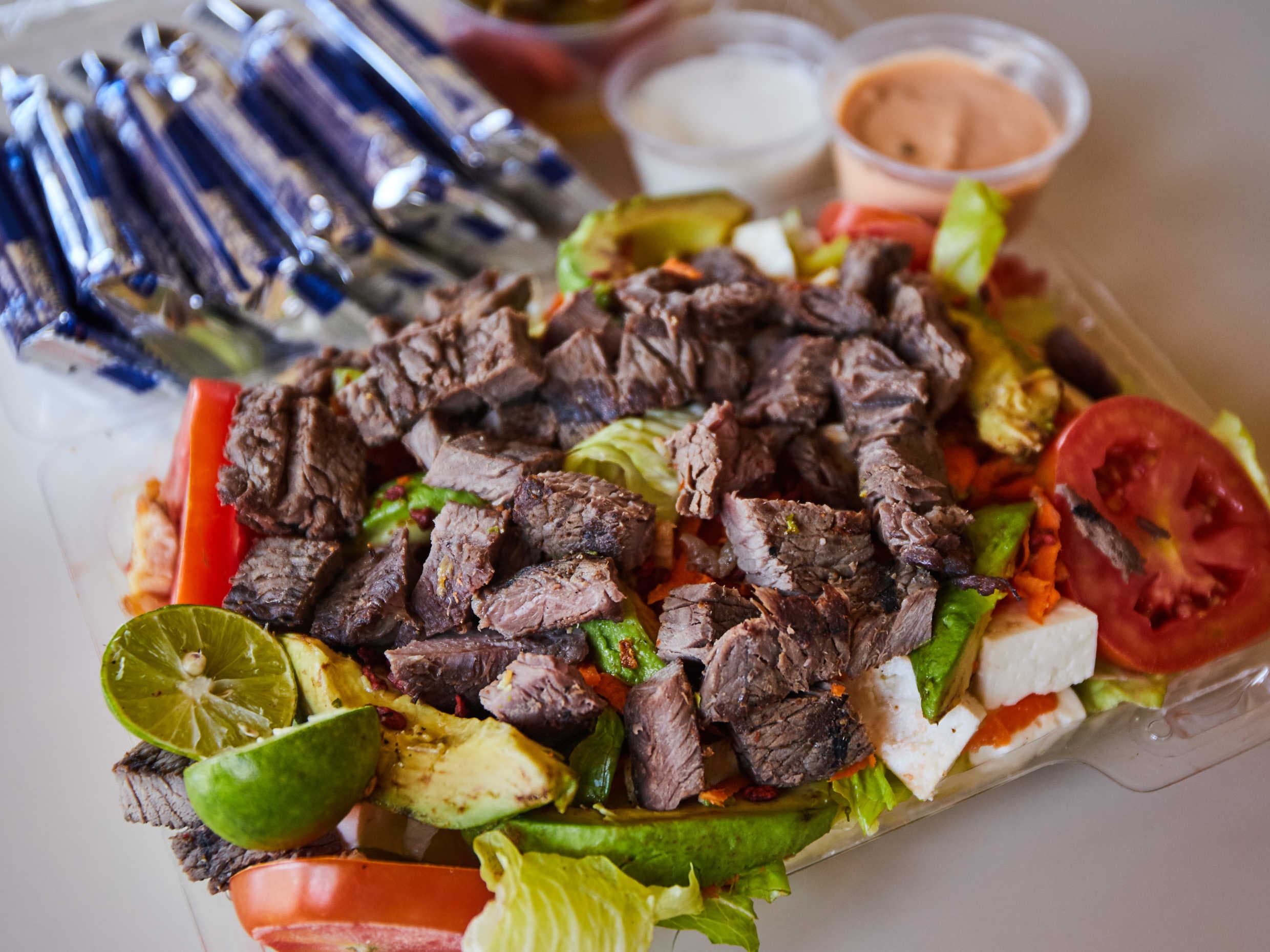 Ensalada con Arrachera