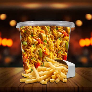 Contenedor Arroz con Pollo