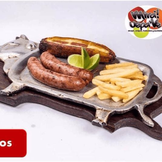 2x1 Chorizos Santarrosanos + Jugo del Dia + Postre