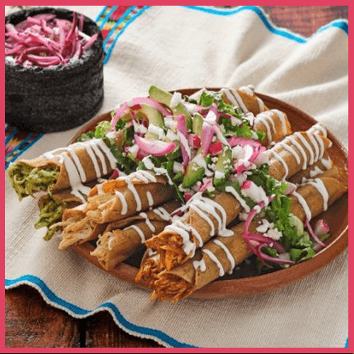 FLAUTAS DE POLLO (3 pzas)