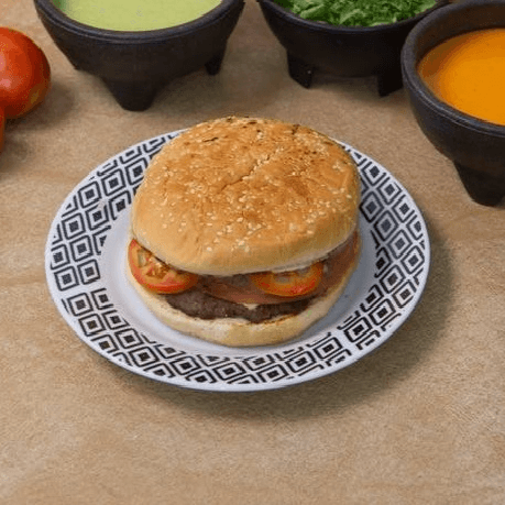 Hamburguesa con Queso Amarillo