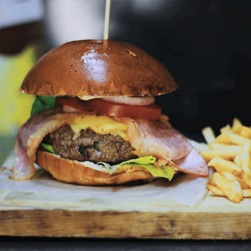 Hamburguesa Hawaiana.
