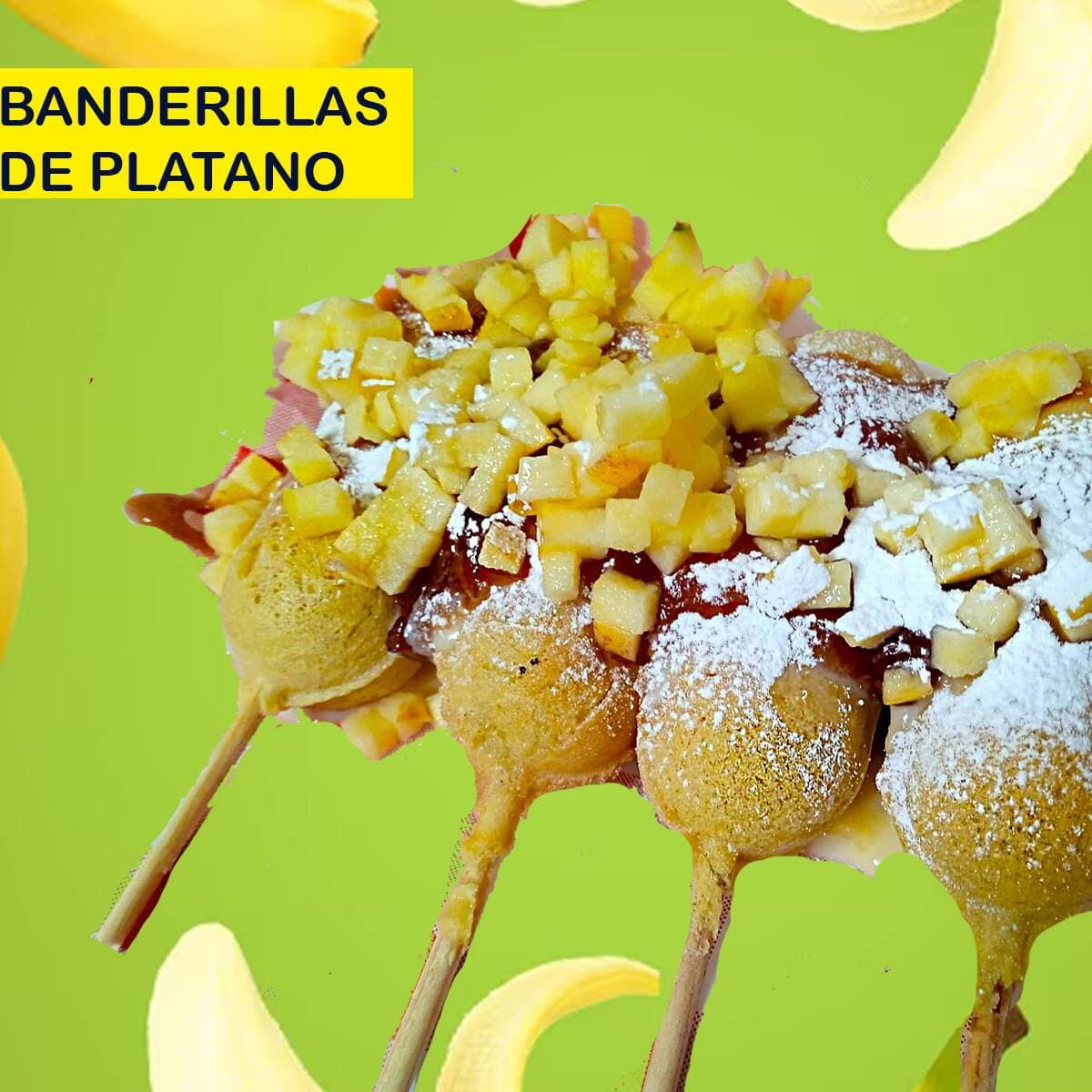 4 BANDERILLAS DE PLATANO