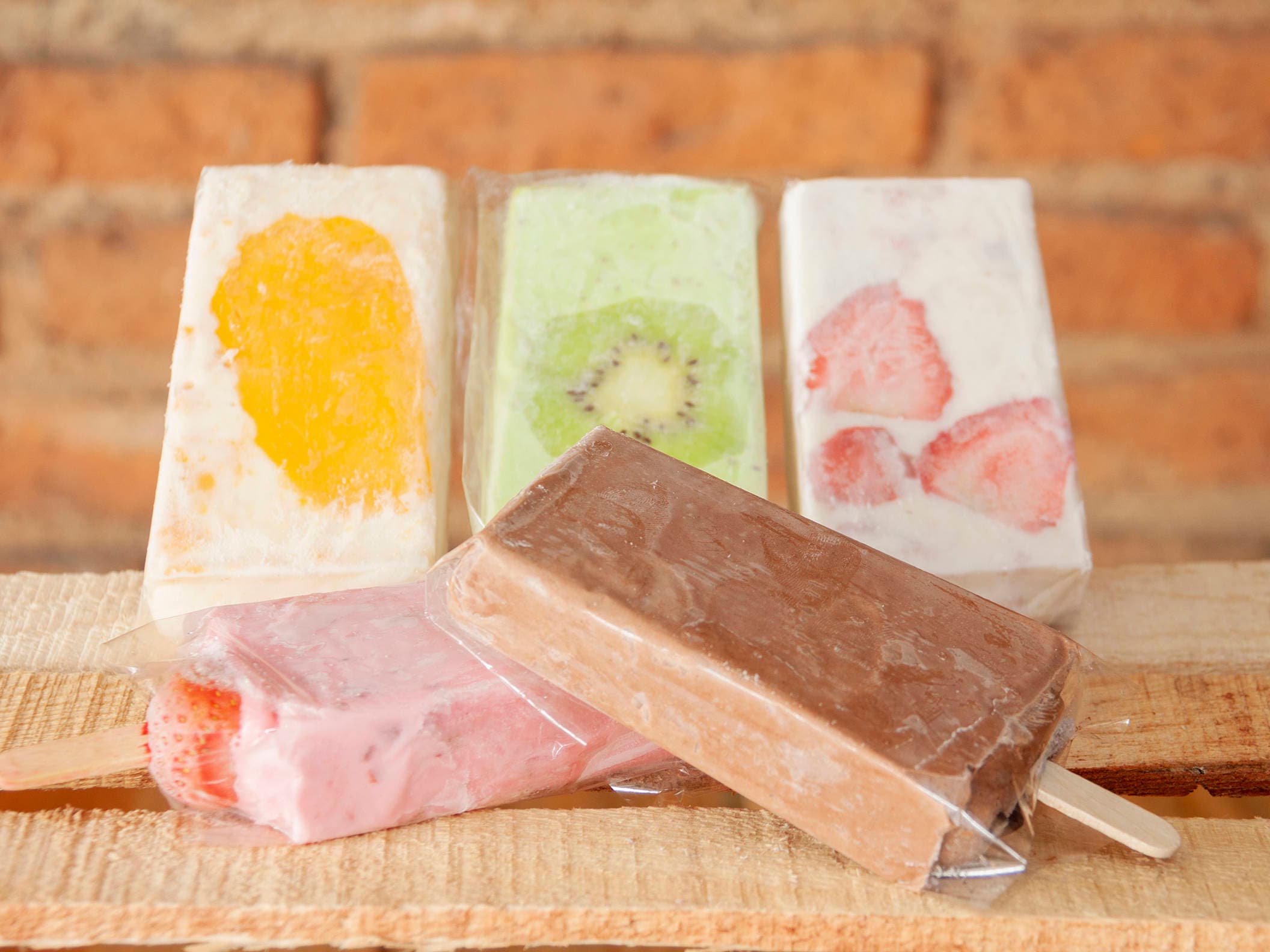 Paleta de Fresa Leche
