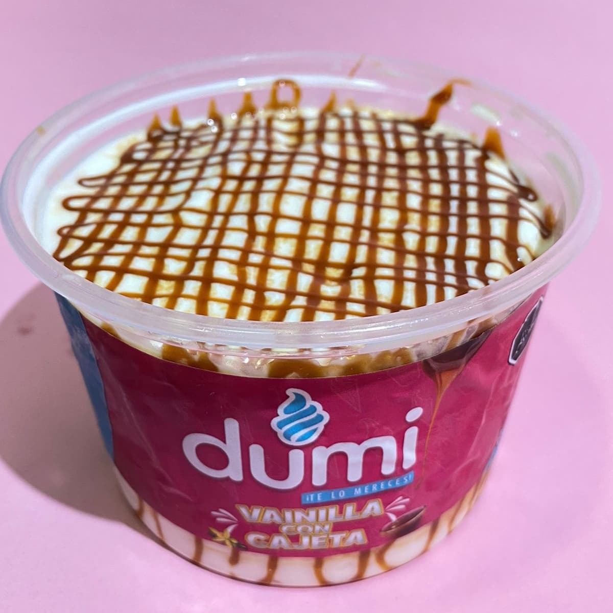 1/2 Litro Helado de Vainilla con Cajeta