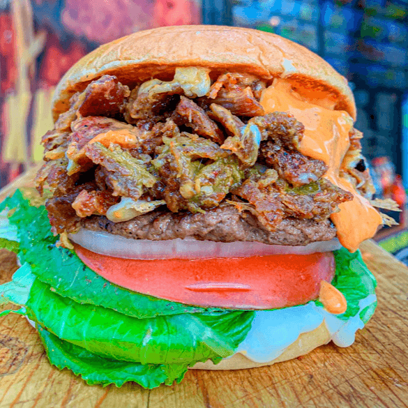 Burger Especial con Chicharron