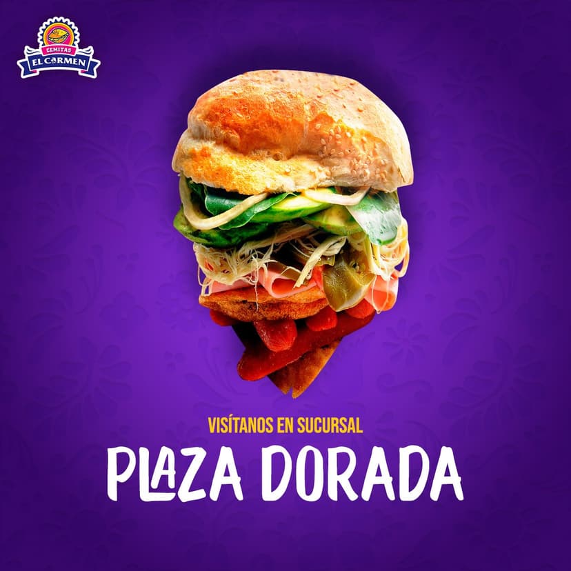 Cemitas El Carmen [Plaza Dorada]