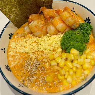 Creamy Spicy Shrimp Ramen
