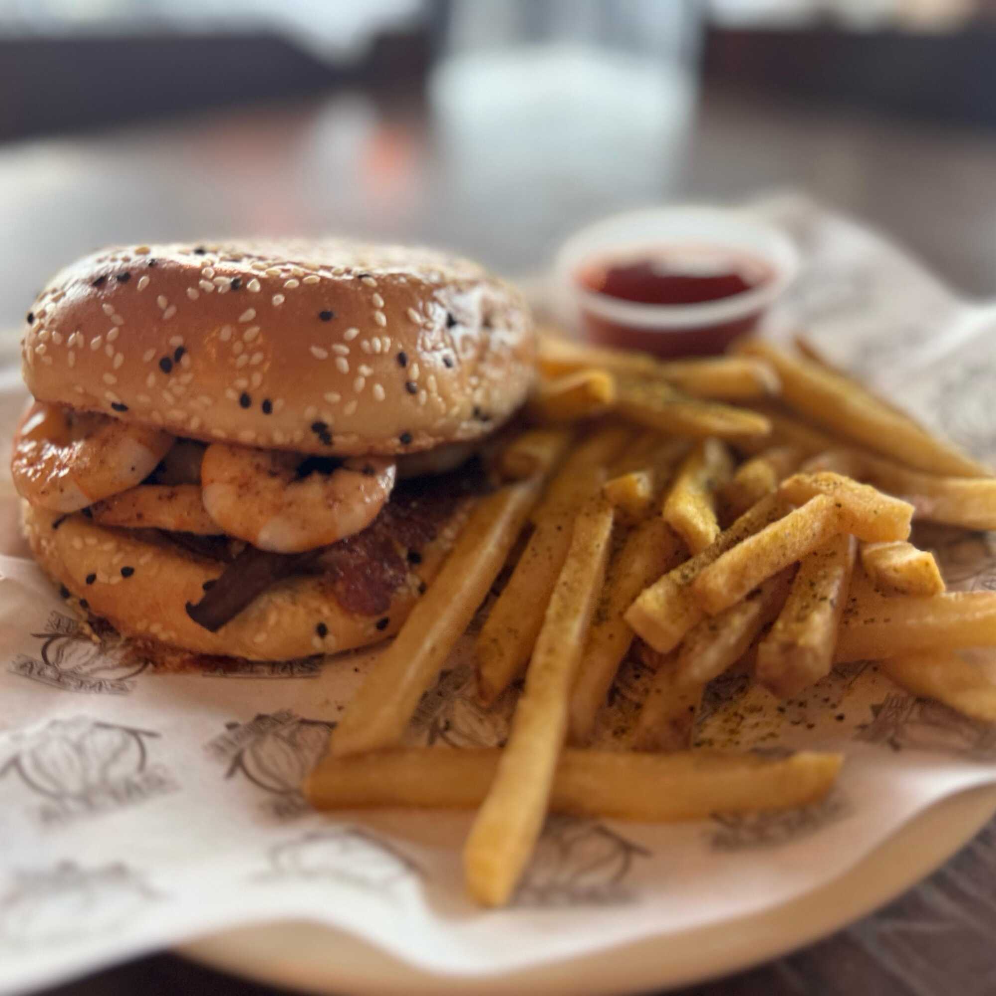Hamburguesa de Camarón