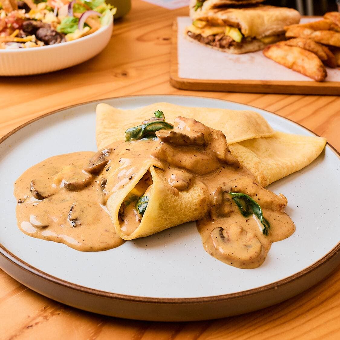 Pollo Espinacas & Hongos