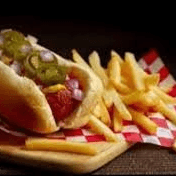Dos Hot Dogs con Papas