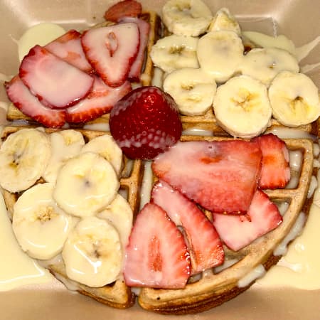 Waffle Fresa Platano