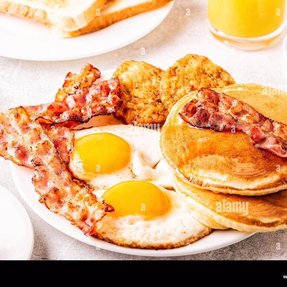 Desayuno Americano DOS PANQUEQUES
