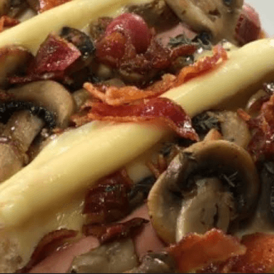 Hotdog Champiñones con Papas