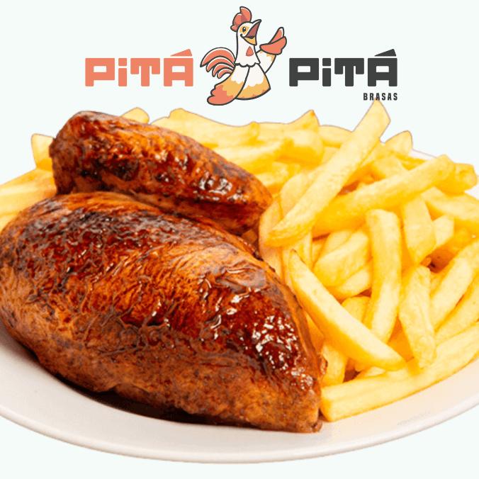 1/4 de Pollo a la brasa con papas