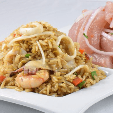 Duo 2 : Arroz Chaufa de mariscos + Ceviche