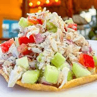 Tostada de Jaiba