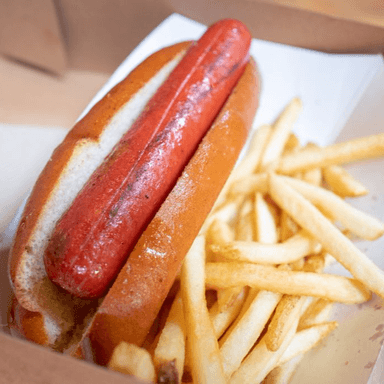 Hot Dog con Porcion de Papas a la Francesa