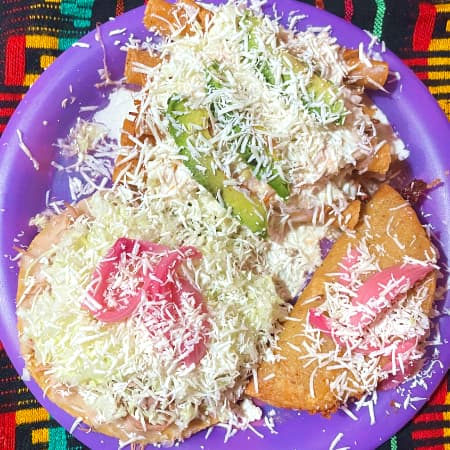COMBO PKT Llenes 6Flautas+ Sope+ Taco Dorado+ Té