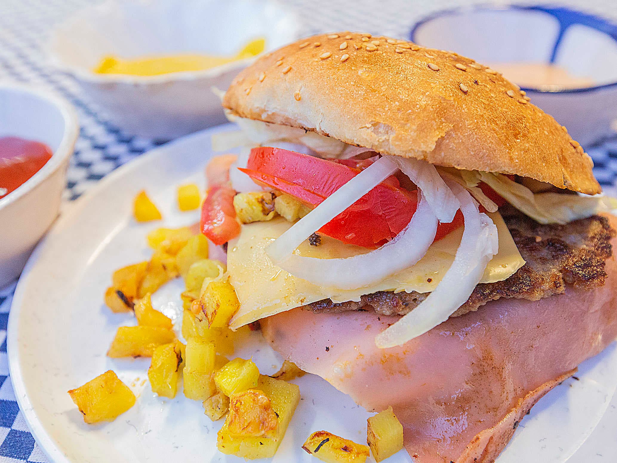 Hamburguesa Hawaiana