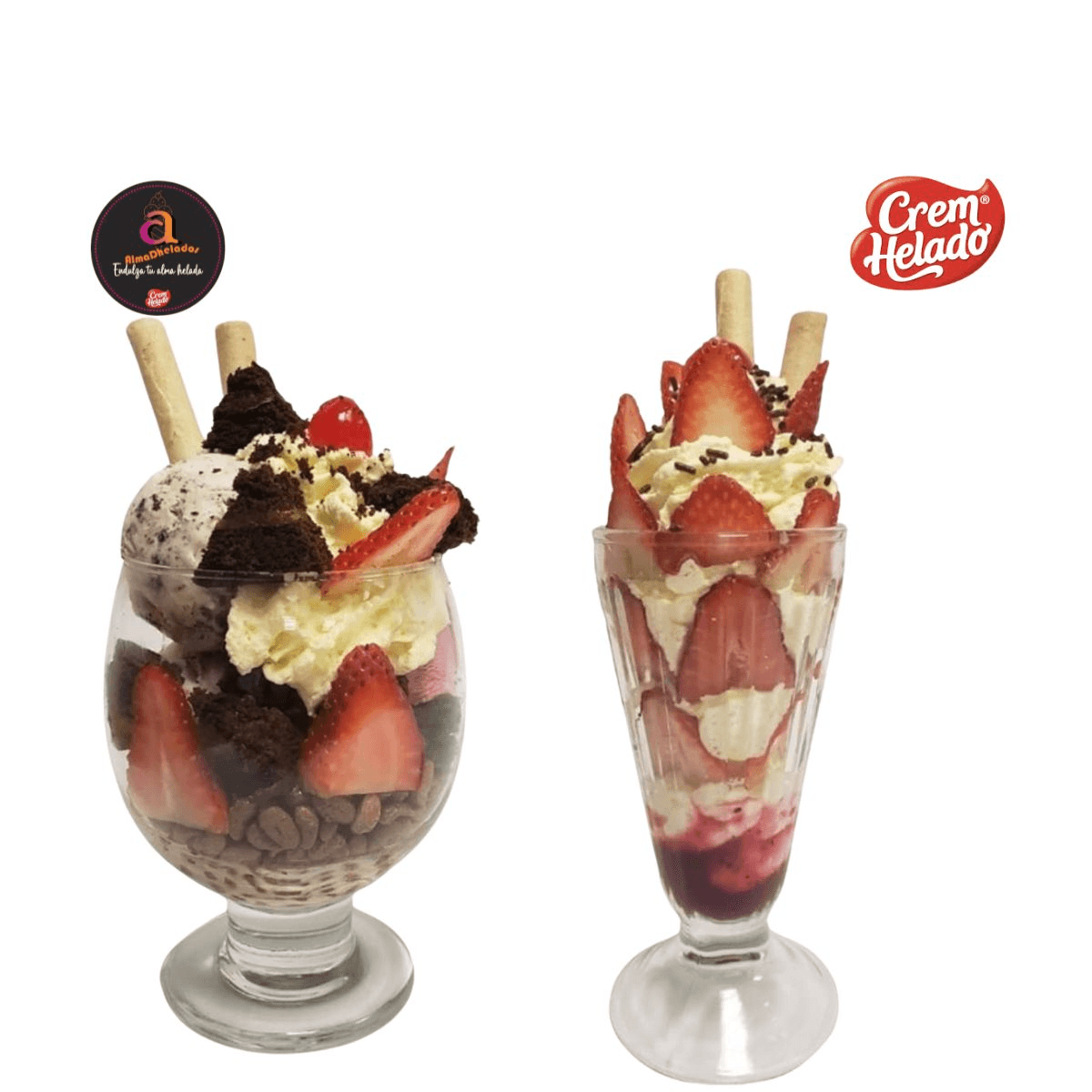 Antojo de Brownie + Fresas con Crema