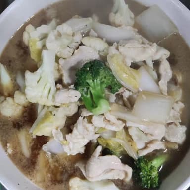 Sopa de Pollo y Verduras鸡肉汤