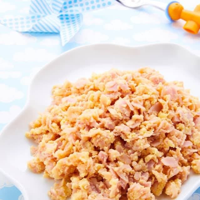 Huevos revueltos con jamon