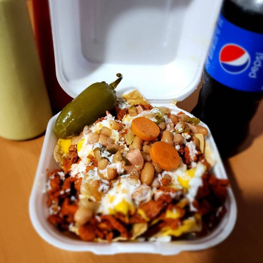 Nachos Personales Con Bistec